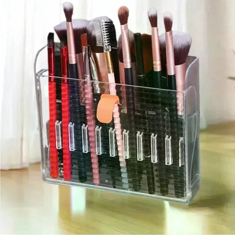 Transparent Acrylic Makeup Brush Holder & Organizer