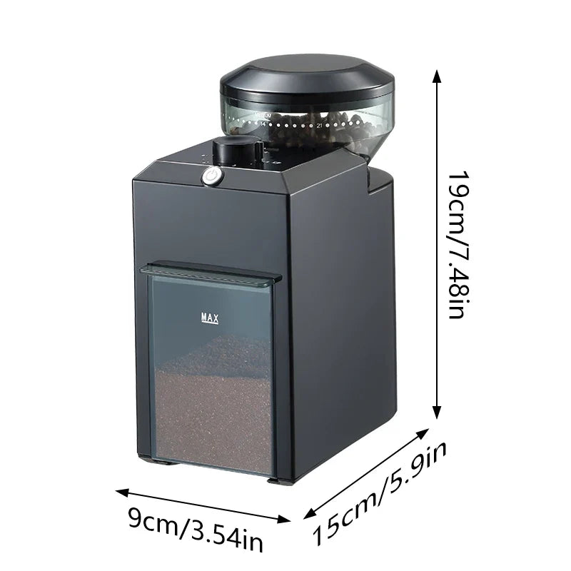 DUTRIEUX Electric Burr Coffee Grinder – 28 Grind Settings