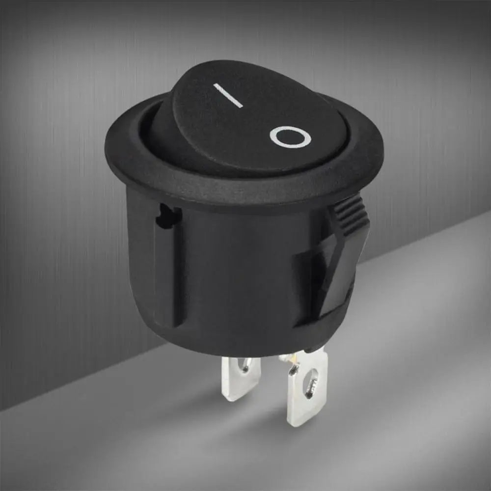 5-Pack Mini Round Rocker Switch SPST ON/OFF 12V 24V 20mm + Wires