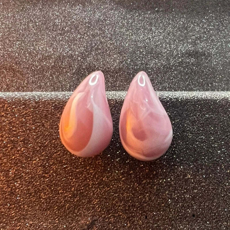 Women's Acrylic Waterdrop Stud Earrings – Lightweight Fashion