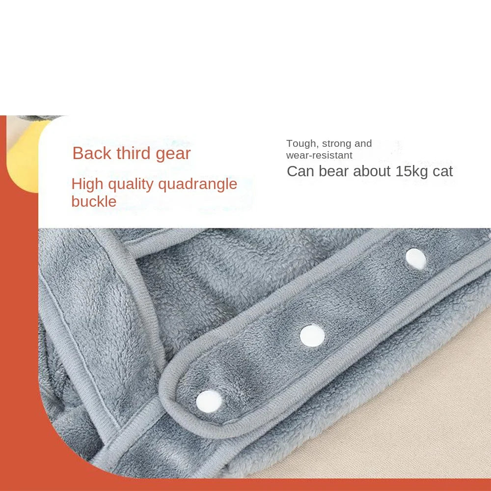 Ultra Soft Cat Carrier Apron – Plush Chest Pouch for Cats
