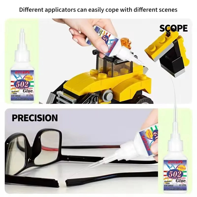 502 Super Strong Quick-Dry Adhesive | Multi-Surface Liquid Glue