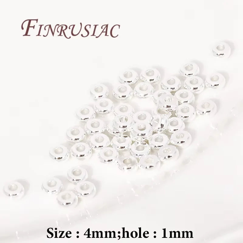 6mm 18K Gold Plated Brass Round Spacer Beads | DIY Jewelry