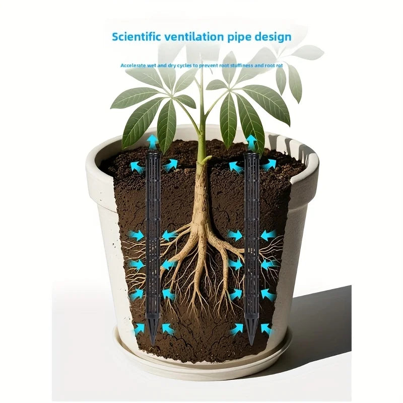 Plant Aeration Tubes for Pots – 10/20 Pcs Root Health Tool