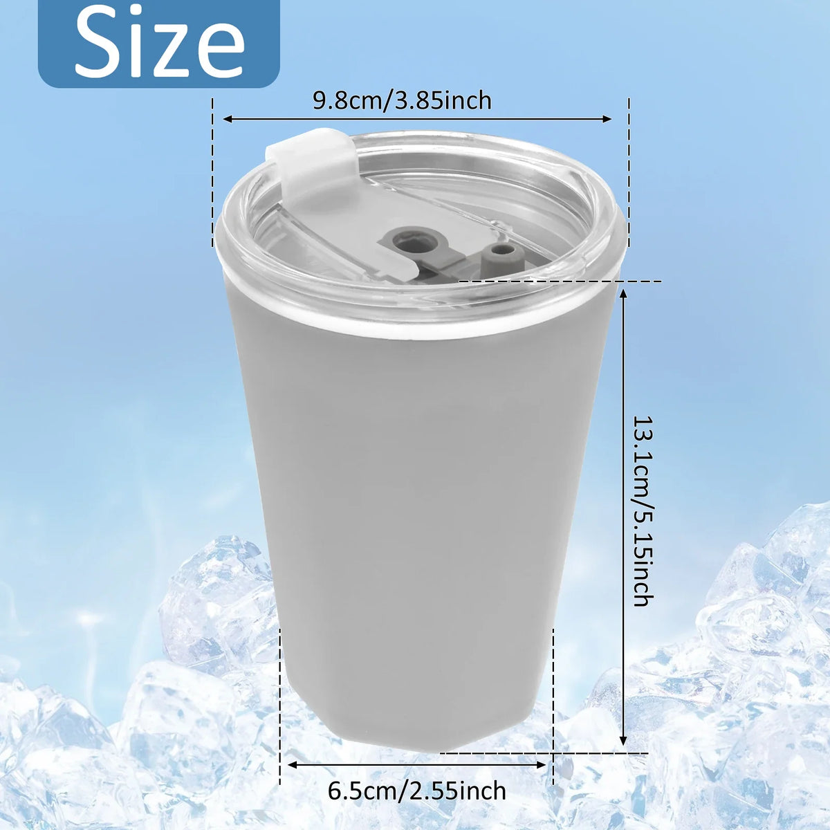Wine Freeze Cooling Cup 330ml – Silicone & Stainless Steel