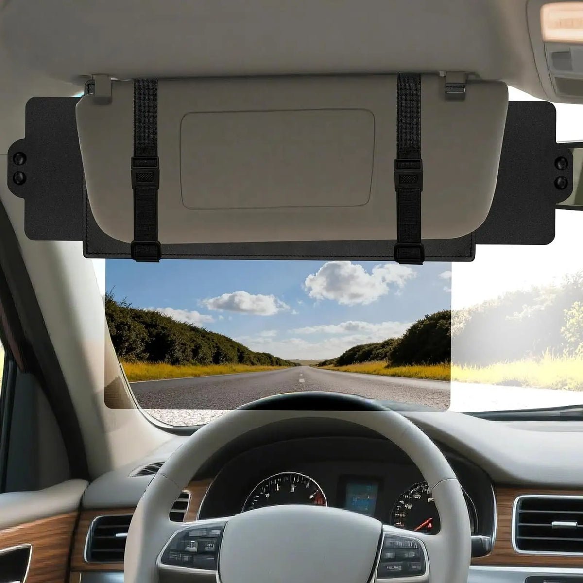 Universal Car Sun Visor Extender – Anti-Glare UV Shield