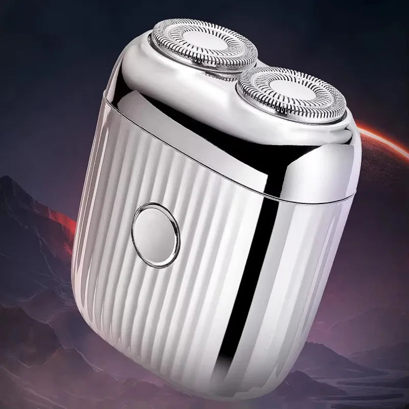Rechargeable Electric Shaver – Zinc Alloy Portable Beard Razor