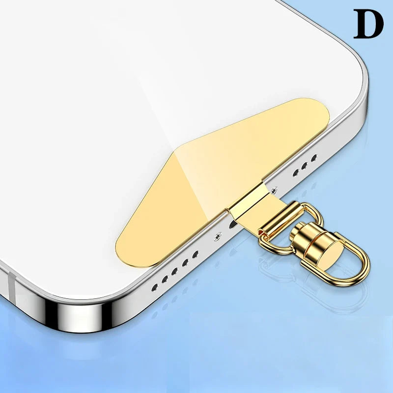 Steel Phone Lanyard Clip Gasket Patch – 360° Metal Strap
