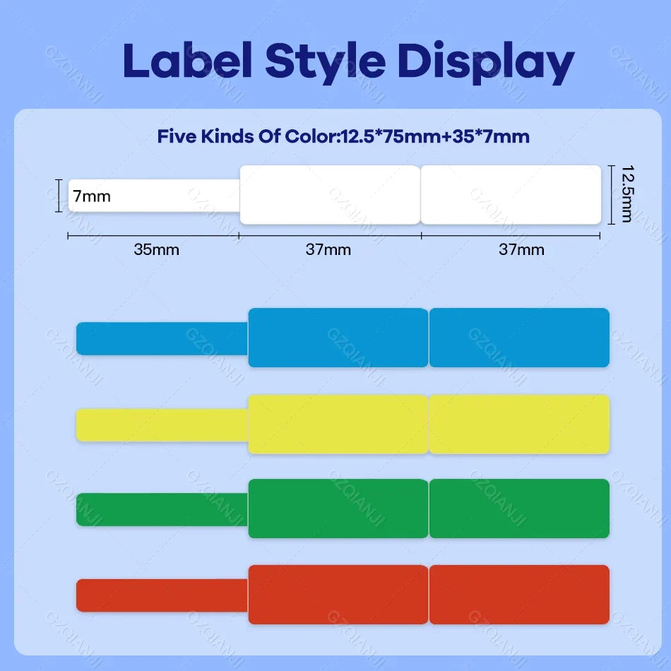 Niimbot Thermal Cable Label Stickers – Waterproof Self-Adhesive Tags