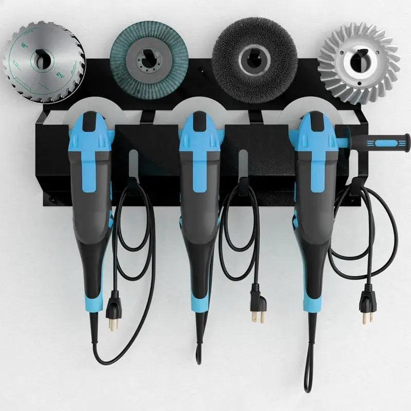 Wall Mount Angle Grinder Holder & Storage Rack | 3 Grinders