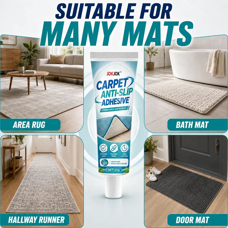 Transparent Anti-Slip Carpet Gel Adhesive – Waterproof Rug Fix