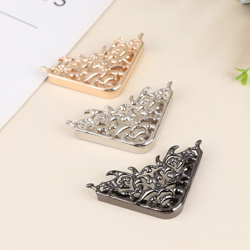 Metal Bag Corner Protectors with Screws – DIY Handbag Hardware