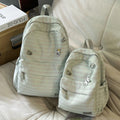 Nixie Women's Striped College Backpack – Large Capacity