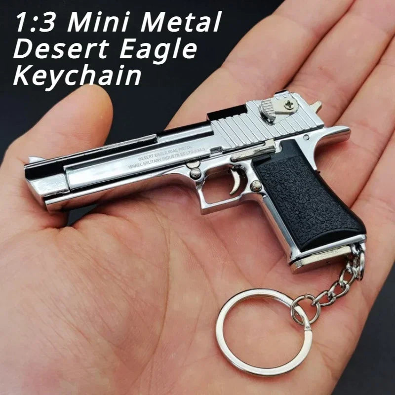 1:3 Scale Metal Desert Eagle Mini Model Keychain | Boys Gift