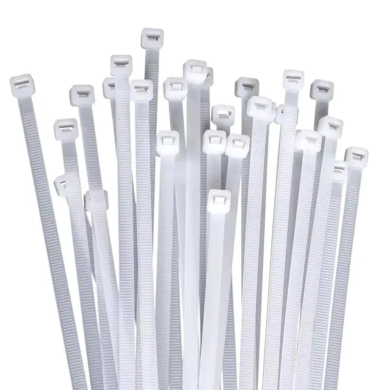 100PCS Black Nylon Cable Ties Self-Locking Zip Straps 8mm