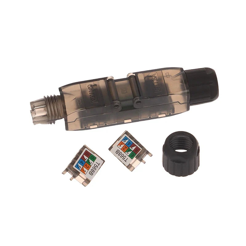 Tool-Less Network Extension Connector Junction Adapter Box