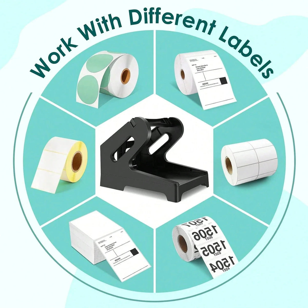 Marklife Desktop Thermal Label Holder Stand – Roll & Fanfold