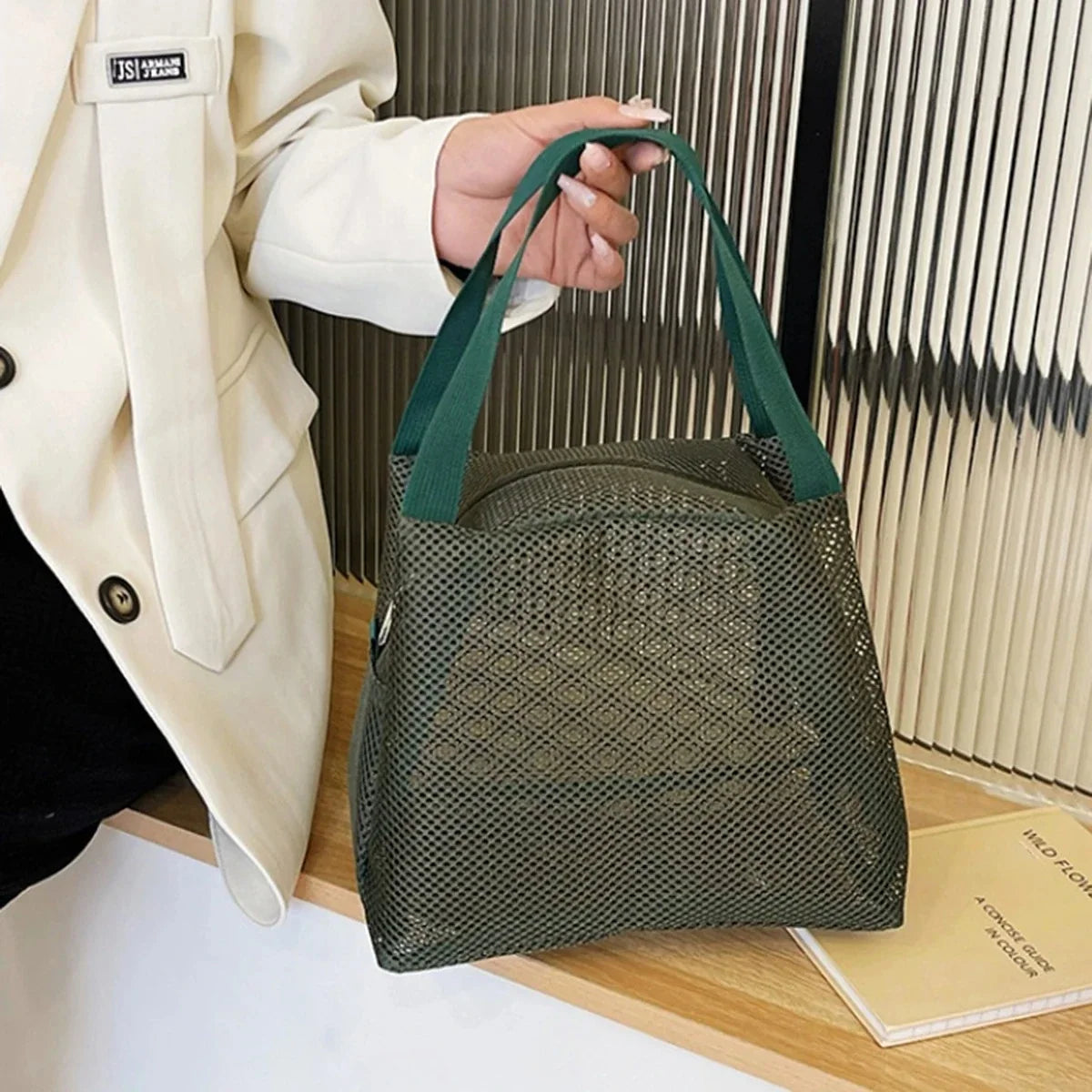 Waterproof Polyester Tote Bag – Beach, Pool & Daily Use