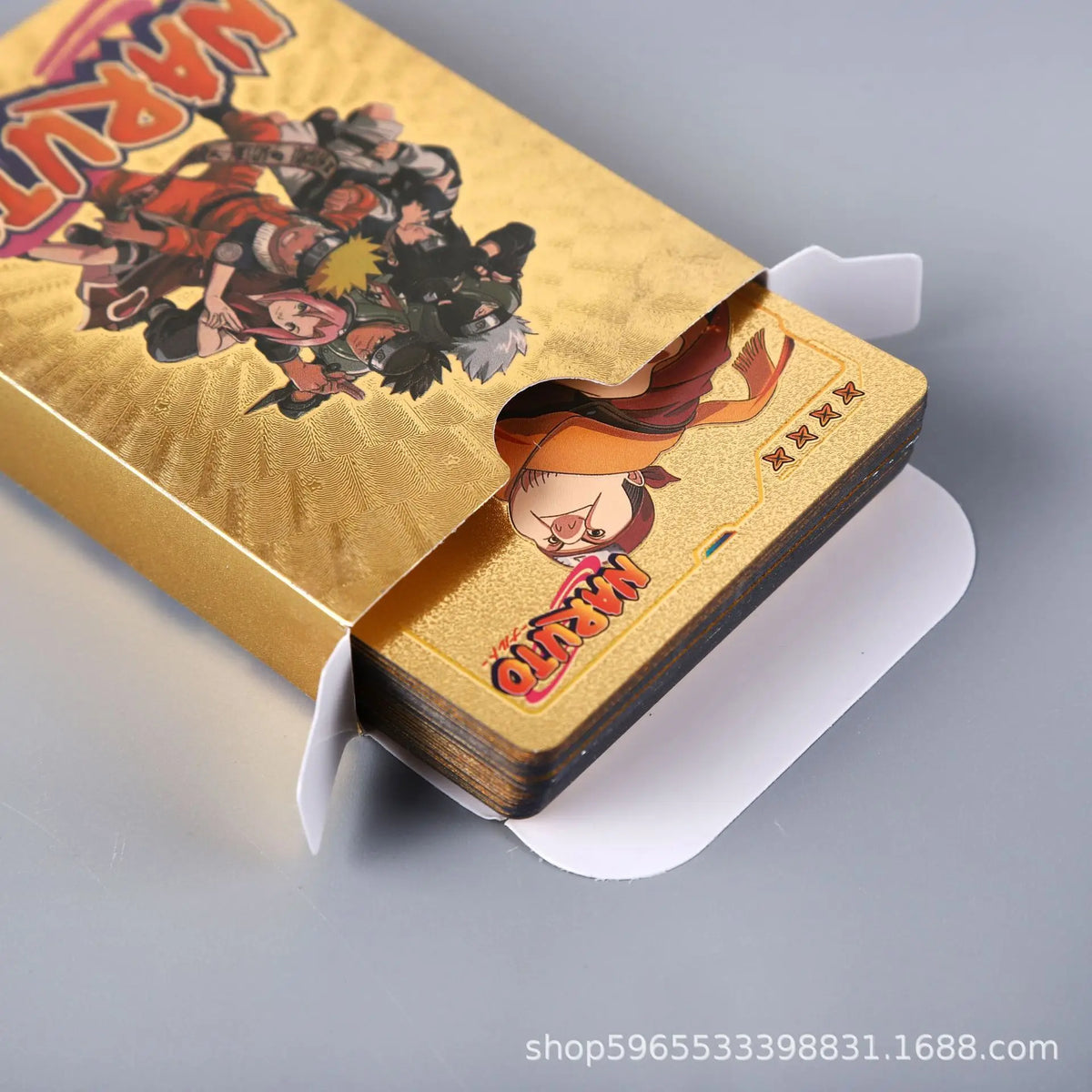 55-Piece Naruto Gold Card Set – Kakashi Sasuke Rare Collection