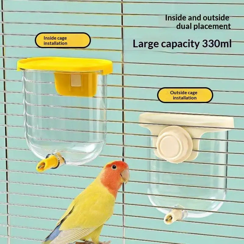 Bird Automatic No-Drip Waterer 330ml | Cage Hanging Feeder