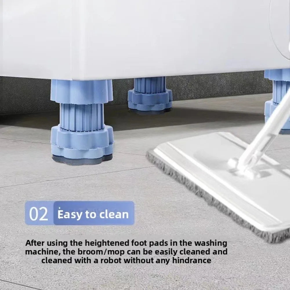 Anti-Vibration Washing Machine Foot Pads – 4pc Adjustable