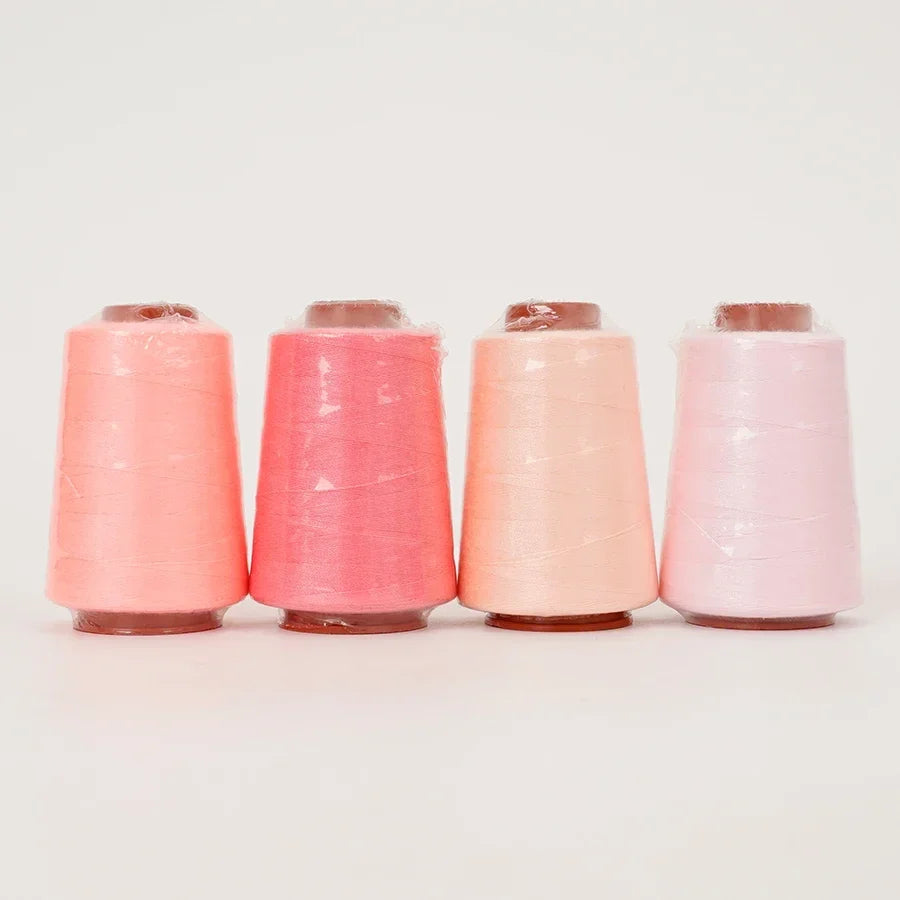 12-Piece Pink Polyester Thread Set – 800 Yards per Cone | 402