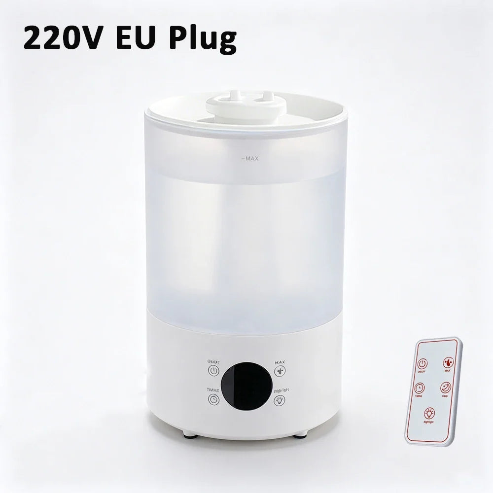 Raugee 4L Cool Mist Humidifier | Dual Spray & Night Light