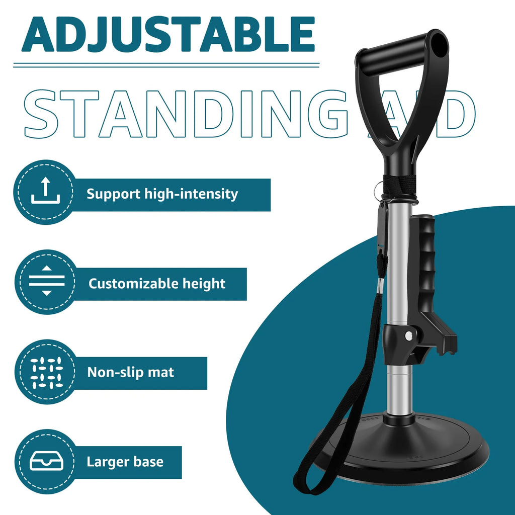 Height Adjustable Stand Assist Aid – 6" Non-Slip Base