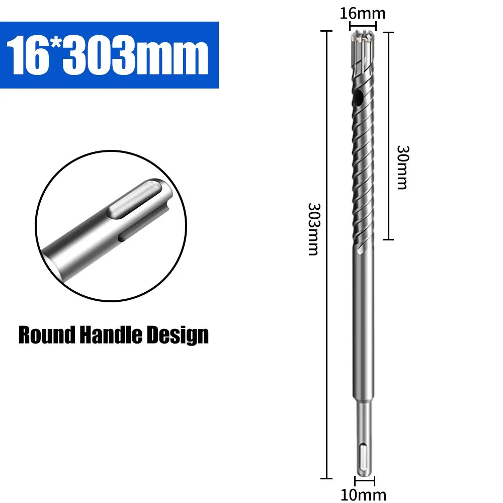 SDS-Plus Carbide Rebar Drill Bit – 8-Blade 303mm