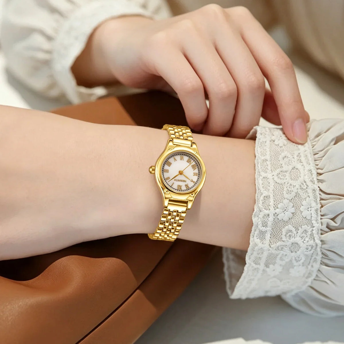 REBIRTH Women's Elegant Quartz Wristwatch – Classic Business Watch