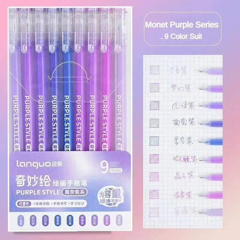 Glitter Gel Pen Set 162 Colors – 0.5mm & 1.0mm Art Pens