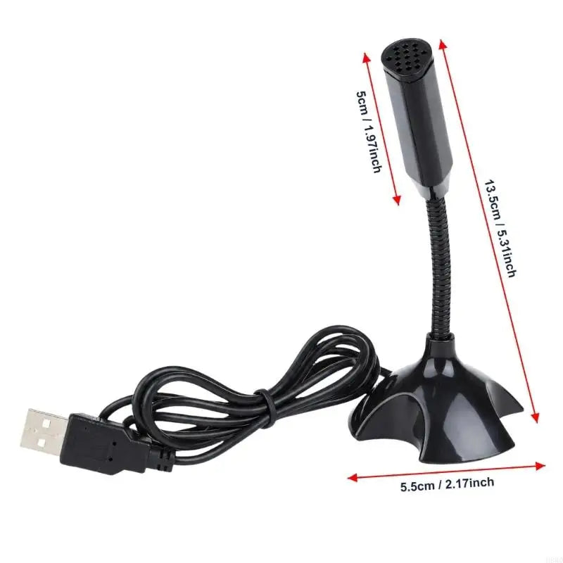 USB-A Desktop Condenser Microphone | Flexible Gooseneck