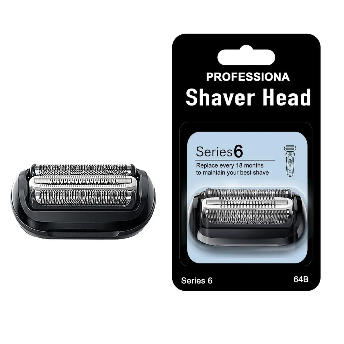 SHINON 64B Replacement Head – Braun Series 6 & 5 Shaver
