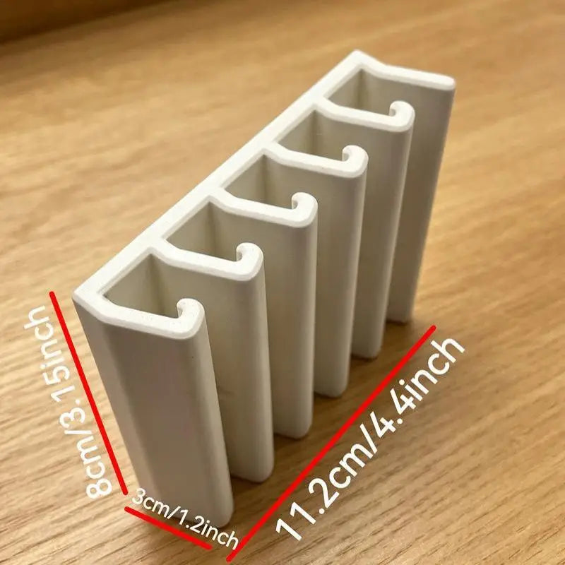 Under Cabinet Food Container Organizer – 4 Slots Drill-Free
