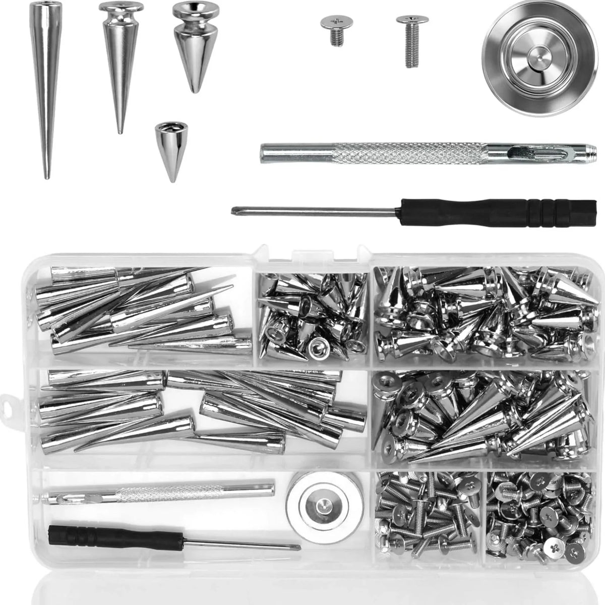 Zinc Alloy Stud Rivet Kit – DIY Leather & Fabric Craft Set