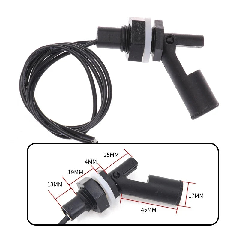 PP Plastic Ball Float Switch 12V–110V Water Level Sensor