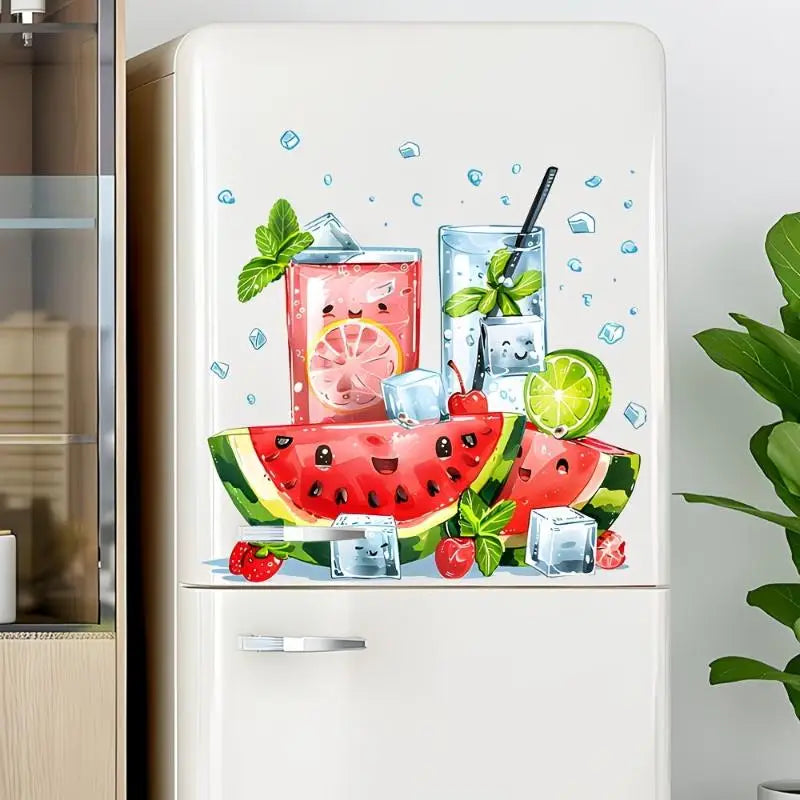 Watermelon Summer Kitchen Wall Sticker – Removable PVC Decal