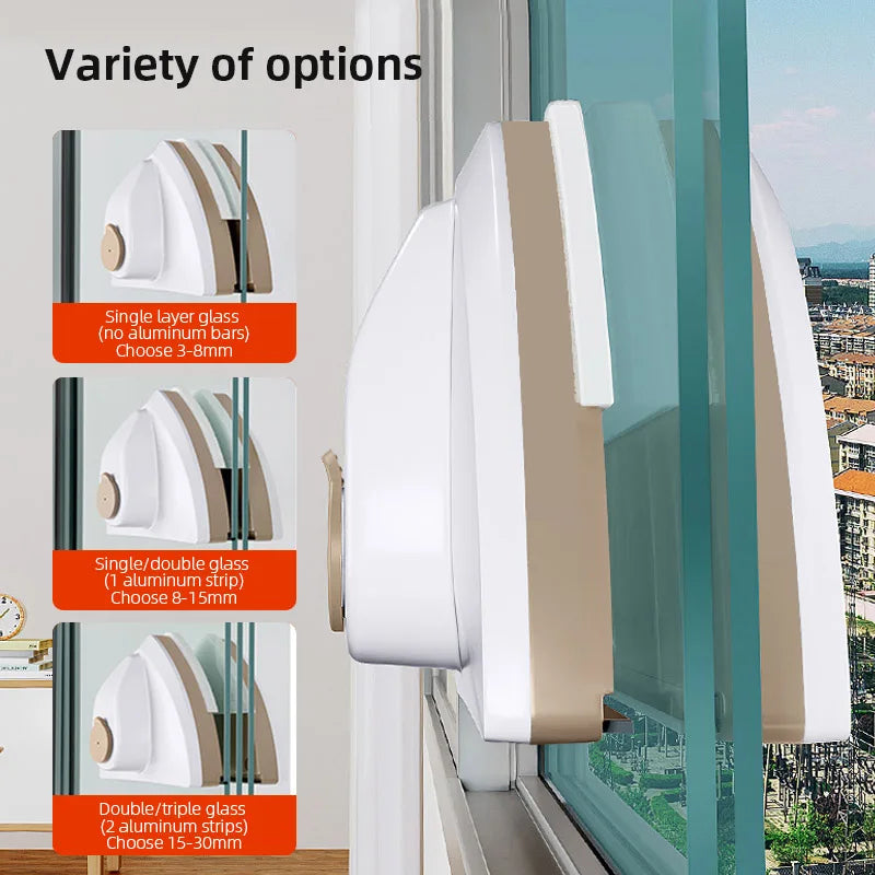 Donirt Magnetic Window Cleaner | Double-Layer Glass Wiper