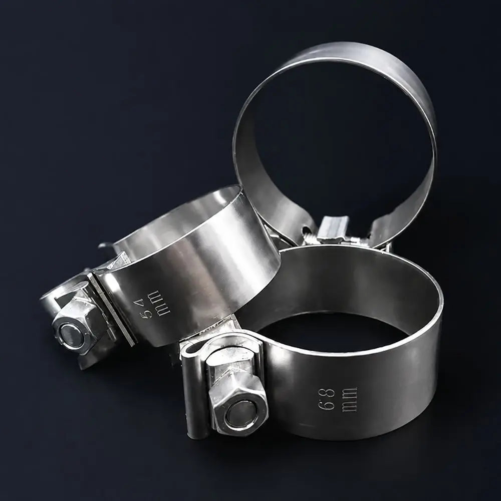 Stainless Steel Exhaust Pipe Clamp 40–76mm Universal Ferrule