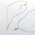 2pcs Unisex Pendant Necklace Set – Gold & Silver Alloy