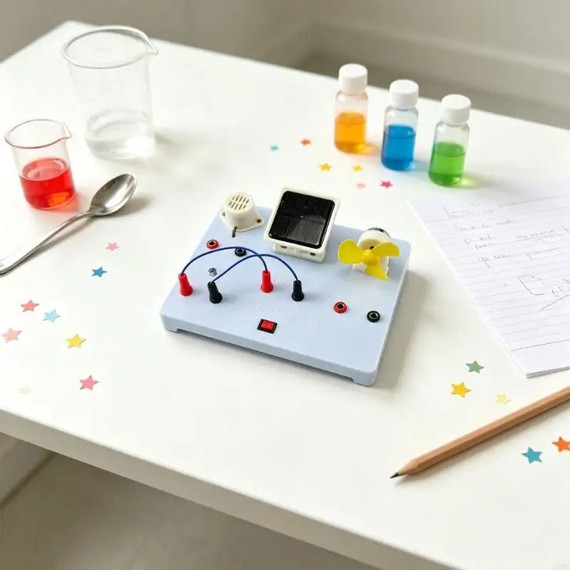 Solar Energy Teaching Board – Circuit Kit with Lamp, Buzzer & Motor