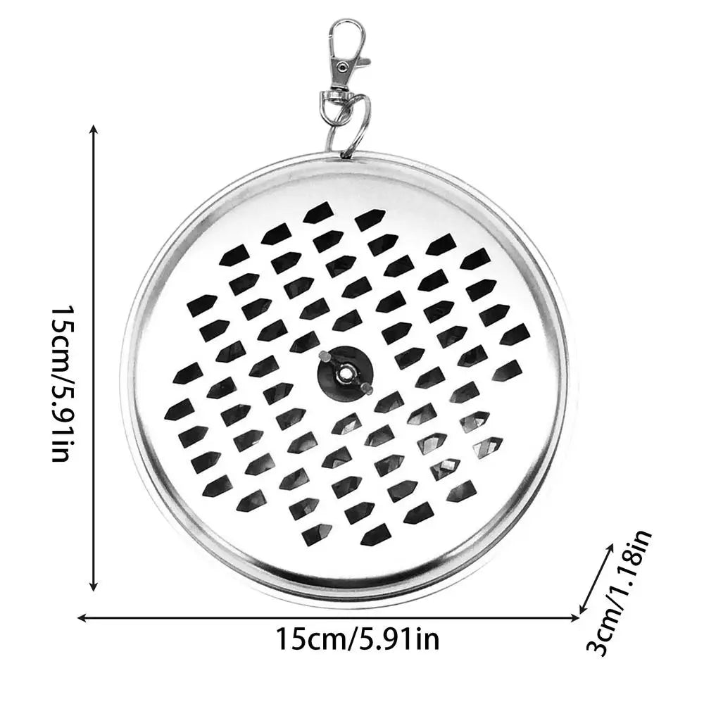 Portable Mosquito Coil Holder Stainless Steel Windproof Cover