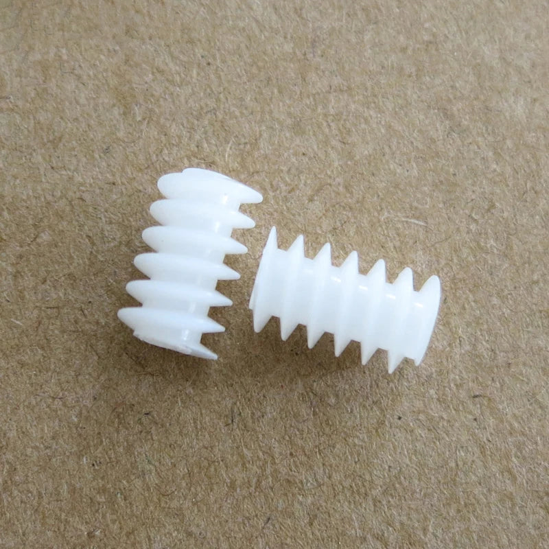 10pcs Plastic Worm Gear 0.5 Module 6×10 DIY Reduction Gears
