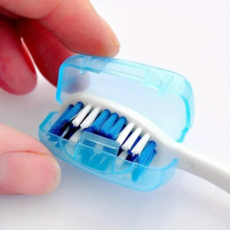Portable Toothbrush Head Covers 10 Pcs – Dustproof Travel Case