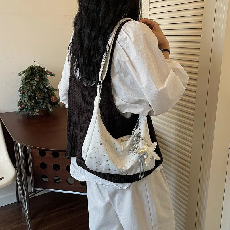 Korean Large Capacity Tote Bag – Shoulder & Crossbody Women
