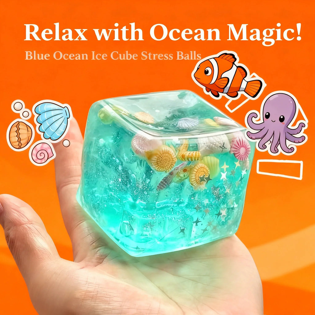 Ocean Squishy Stress Balls – Sensory Fidget Toys for Adults