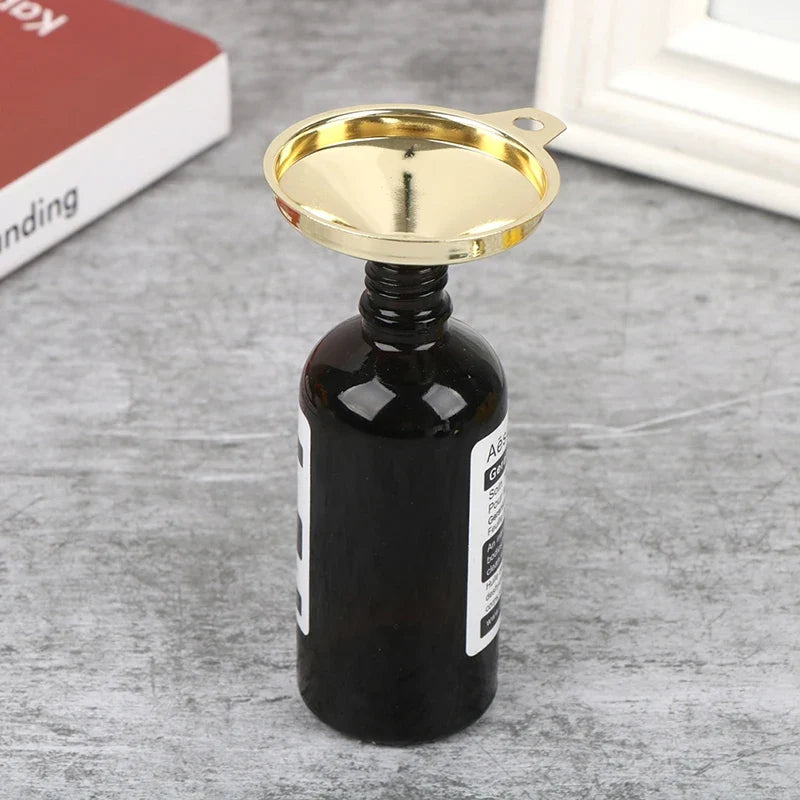Gold Stainless Steel Kitchen Funnel – Oil & Liquid Dispenser