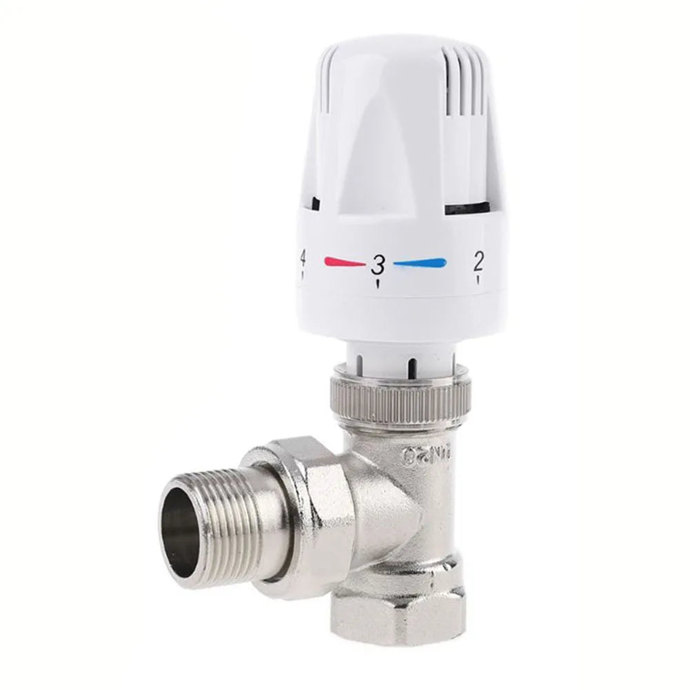 Thermostatic Radiator Valve – Brass Angle Valve for Floor Heating