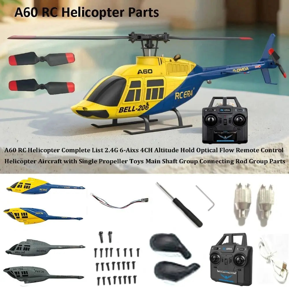 A60 RC Helicopter 2.4G 4CH 6-Axis Altitude Hold | Optical Flow
