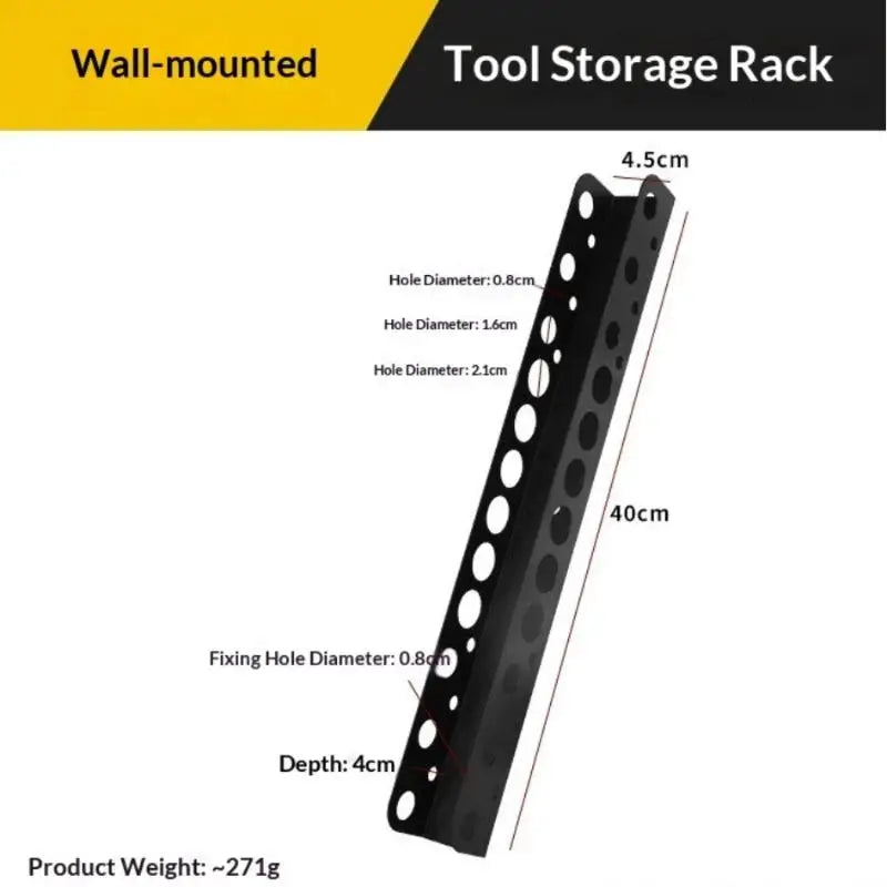 Wall-Mounted Aluminum Screwdriver & RC Tool Organizer Stand
